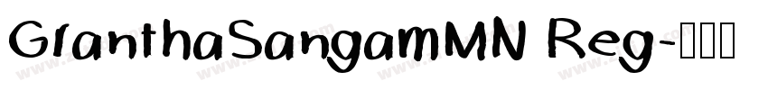 GranthaSangamMN Reg字体转换